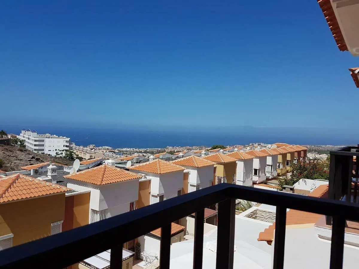 Villa Roque Del Conde With Fantastic Sea View, Terrace, Pool, Wifi, Sat-Tv, Garage 아데제