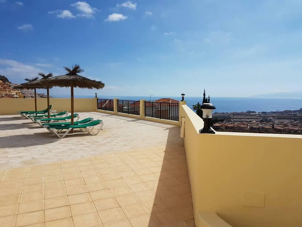 펜션 Villa Roque Del Conde With Fantastic Sea View, Terrace, Pool, Wifi, Sat-Tv, Garage 아데제