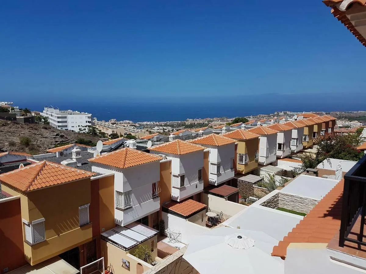 Villa Roque Del Conde With Fantastic Sea View, Terrace, Pool, Wifi, Sat-Tv, Garage 아데제 펜션